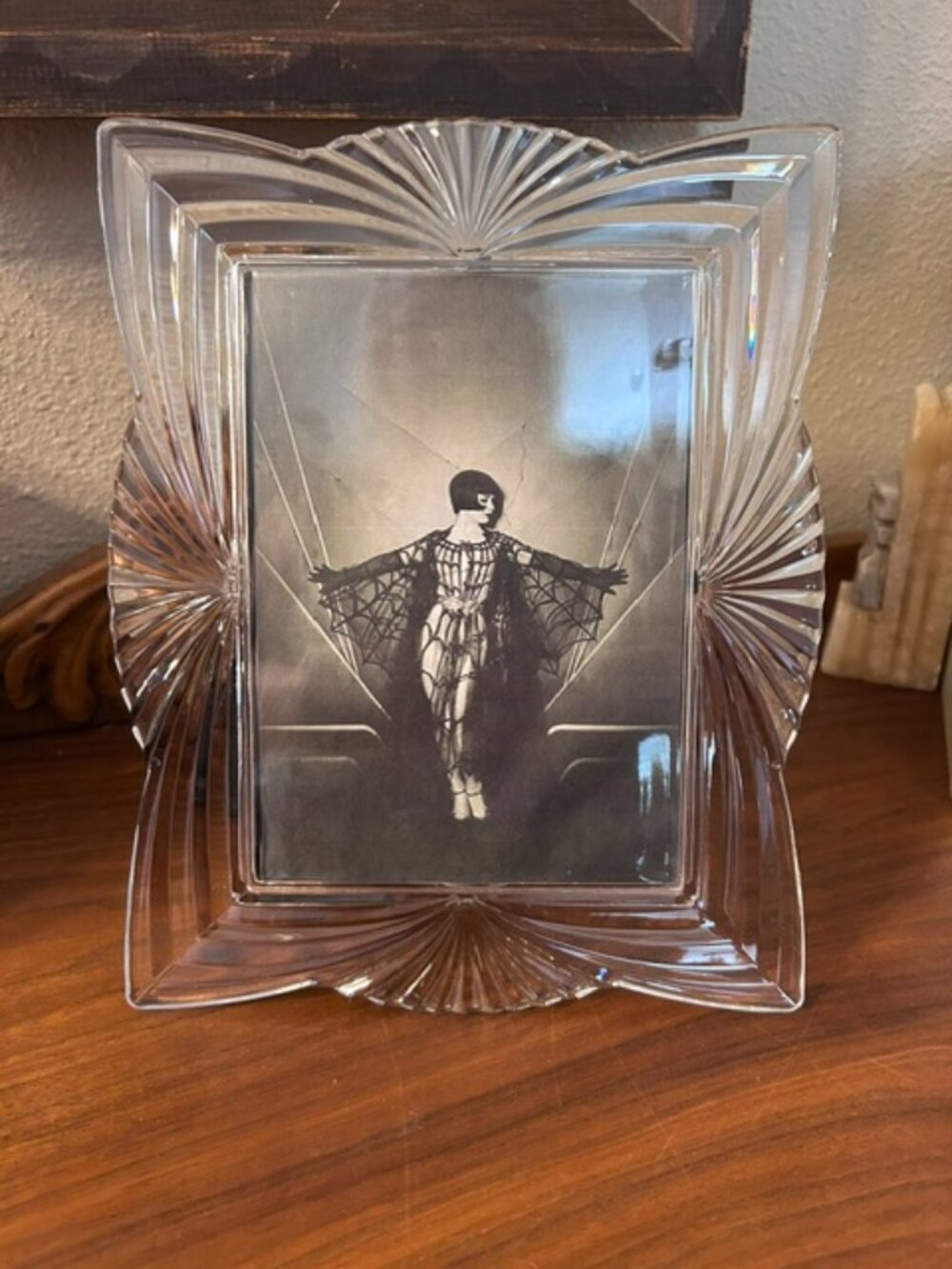 Glass Art Deco frame